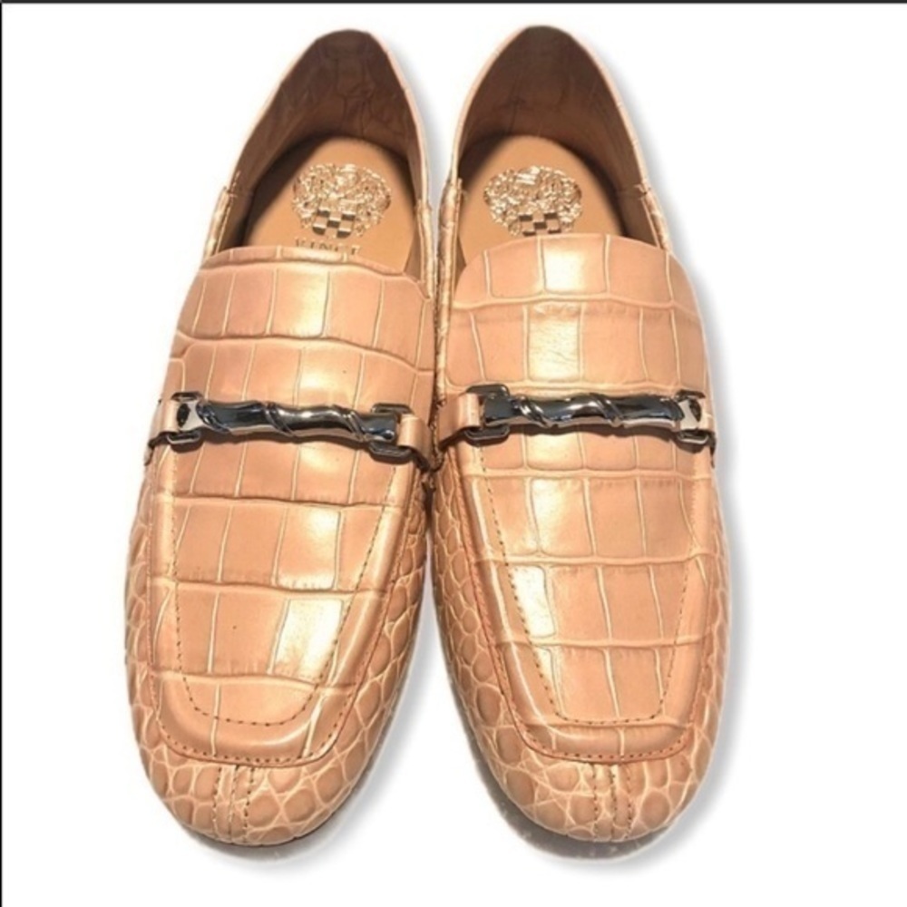 Vince Camuto Perenna Pink Leather Loafers